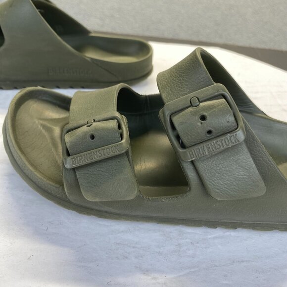 Birkenstock Arizona Essentials Men's Sandal size 38 Olive Green EVA Foam - Picture 13 of 14